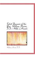 Select Remains of the REV. William Nevins, D.D.
