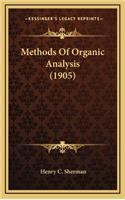 Methods of Organic Analysis (1905)