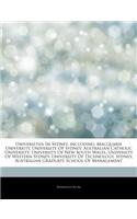 Articles on Universities in Sydney, Including: Macquarie University, University of Sydney, Australian Catholic University, University of New South Wales, University of Western Sydney, University 