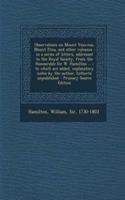 Observations on Mount Vesuvius, Mount Etna, and Other Volcanos