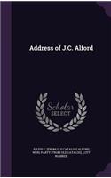 Address of J.C. Alford