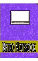 Retro Notebook Purple, 7 X 10 Inch 100 Sheets