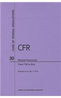 Code of Federal Regulations Title 30, Mineral Resources, Parts 700-End, 2014