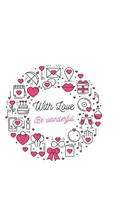 With love Be wonderful: Lined Valentines day notebook / Valentine's Day Gift Gift, 120 Pages, 6x9, Soft Cover, Matte Finish