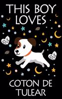 This Boy Loves Coton de Tulear Notebook