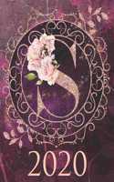 2020 Weekly Planner - Monogram Initial "S": 12-Month Large Print Rose Gold Glitter Purple Letter-Sized A4 Schedule Organizer by 52 Week Cornell Notes Monthly Calendar Designed in USA floral pu(19 2020 Rose Gold Glitter)