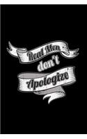 Real men don't apologize