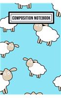 Lamb Composition Notebook: Lamb Blank Lined Paper Composition Notebook / Journal - 110 Pages - Pocket Size 6x9