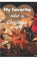 My favorite color is Christmas light