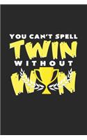 Twin win: 6x9 Twins - blank with numbers paper - notebook - notes