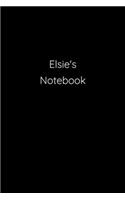 Elsie's Notebook: Notebook / Journal / Diary - 6 x 9 inches (15,24 x 22,86 cm), 150 pages.