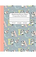 Handwriting Practice Paper Composition Notebook: Blank Writing Sheets with Dotted Midline for Kids size 8.5x11 inches