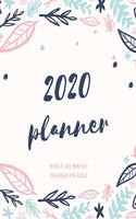 2020 Planner Weekly and Monthly Calendar and Goals