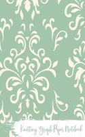Knitting Graph Paper Notebook: Knitter's Paper 4:5 Ratio - Swirls