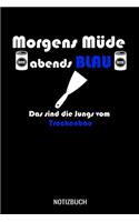 Morgens Müde abends blau das sind die Jungs vom Trockenbau: A5 Notizbuch liniert 120 Seiten für Trockenbauer.