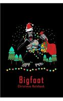 Bigfoot Christmas Notebook: 6x9 XMAS - lined - ruled paper - notebook - notes