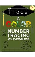 Trace & Color: Number Tracing Book for Preschoolers: Number Tracing Books for Kids ages 3-5: Number Writing Practice for Pre K, Kindergarten and kids ages 3-5 (Num
