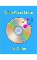 Blank Sheet Music For Guitar: Guitar Tablature Manuscript Paper,8.5 x 11 Blank Music Sheets with 100 sheets