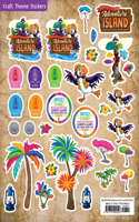 Vacation Bible School (Vbs) 2021 Discovery on Adventure Island Craft Theme Stickers (Pkg of 12)