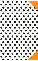 Journal Notebook Polka Dots & Orange: 162 Lined and Numbered Pages With Index Blank Journal For Journaling, Writing, Planning and Doodling.(5 Lined Journal Notebook)
