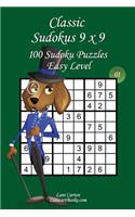 Classic Sudoku 9x9 - Easy Level - N°1: 100 Easy Sudoku Puzzles - Format easy to use and to take everywhere (6"x9")