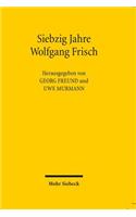 Siebzig Jahre Wolfgang Frisch
