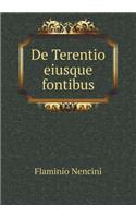De Terentio eiusque fontibus: (Latin)