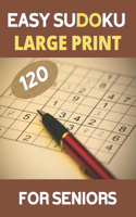 LARGE PRINT Easy Sudoku For Seniors