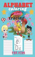Alphabet coloring and tracing for kids