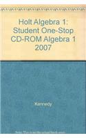 Holt Algebra 1: Student One-Stop CD-ROM 2007