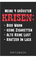 Bier Warm Keine Zigaretten Alte Keine Lust Kratzer Im Lack: DIN A5 Dotted Punkteraster Heft für Männer- Notizbuch Tagebuch Planer Witz Bier Zigaretten Rauchen - Notiz Buch Geschenk Journal Sex Ehemann Humor N