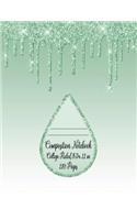 Composition Notebook College Ruled 8.5 x 11 in 110 Pages
