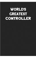 World's Greatest Controller: Blank Lined Career Notebook Journal