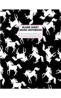 Blank Sheet Music Notebook