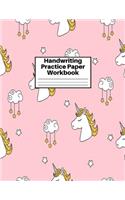Handwriting Practice Paper Workbook