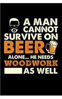 A Man Cannot Survive On Beer Alone He Needs Woodwork As Well