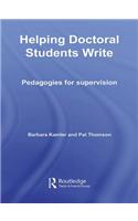 Helping Doctoral Students Write