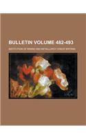 Bulletin Volume 482-493
