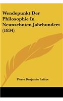 Wendepunkt Der Philosophie In Neunzehnten Jahrhundert (1834)