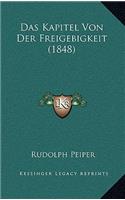 Das Kapitel Von Der Freigebigkeit (1848)