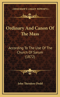 Ordinary And Canon Of The Mass