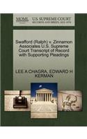 Swafford (Ralph) V. Zinnamon Associates U.S. Supreme Court Transcript of Record with Supporting Pleadings