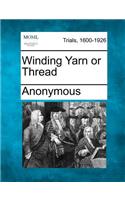 Winding Yarn or Thread: (English)