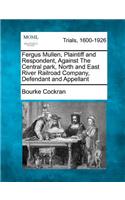 Fergus Mullen, Plaintiff and Respondent, Against the Central Park, North and East River Railroad Company, Defendant and Appellant: (English)
