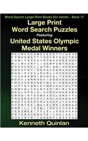 Large Print Word Search Puzzles Featuring United States Olympic Medal Winners