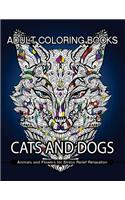 Adult Coloring Books Cats and Dogs