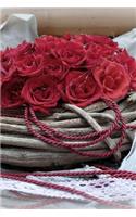 Red Roses in a Wreath Journal: Take Notes, Write Down Memories in this 150 Page Lined Journal