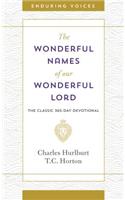Wonderful Names of Our Wonderful Lord