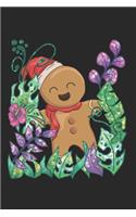 Christmas Gingerbread Man Jungle Notebook: Graph Paper Journal 6x9 - 120 Pages