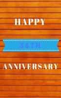 Happy 36th Anniversary: Funny 36th happy anniversary Orange wood Birthday Gift Journal / Notebook / Diary Quote (6 x 9 - 110 Blank Lined Pages)